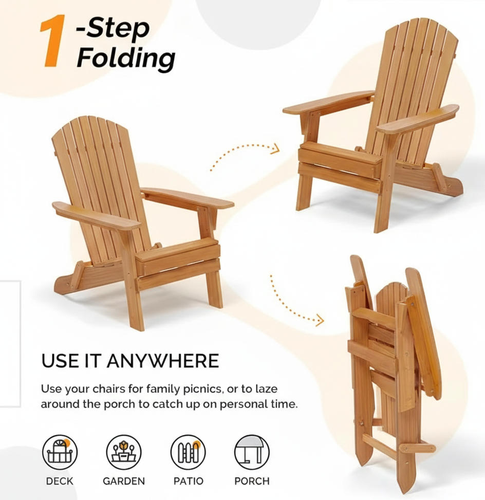 Folding Adirondack Chair