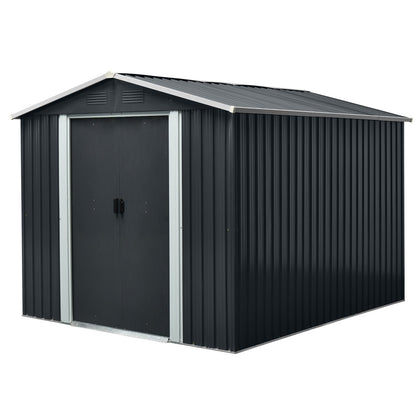8ft x 10ft Outdoor Metal Storage Shed