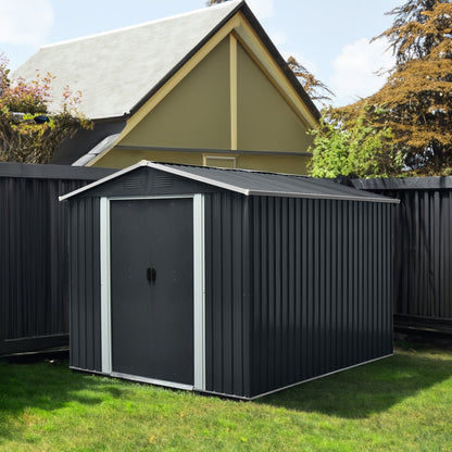 8ft x 10ft Outdoor Metal Storage Shed