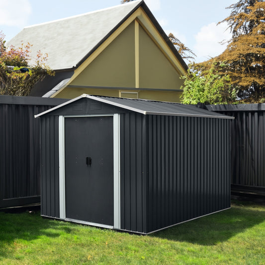 8ft x 10ft Outdoor Metal Storage Shed