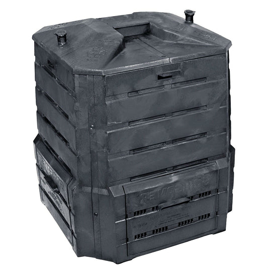 Black Plastic Compost Bin Composter  - 94 Gallon