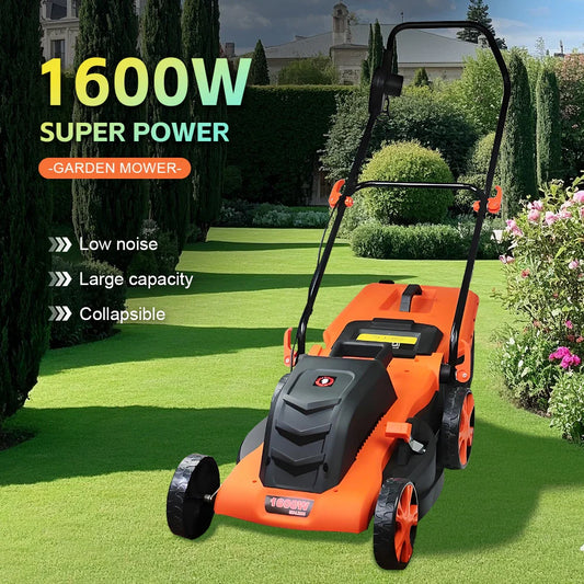 1200W/1600W Hand Push Weeder Lawn Mower Household Electric Weeder