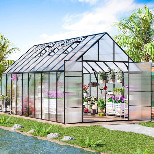 Extra-Large Heavy-Duty Outdoor Backyard Greenhouse