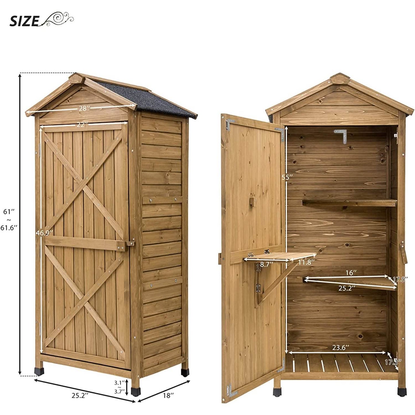 Outdoor Wooden Storage Sheds
